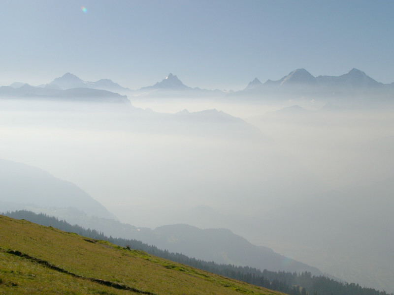 morgenkerze mit ausblick